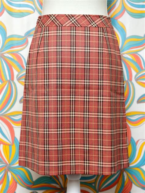 skirt pleated checkered burberry|burberry pleated skirt vintage.